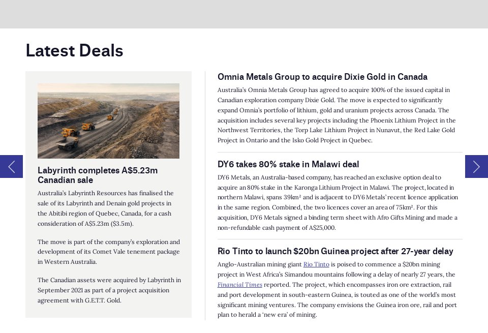 Latest Deals Mine Australia Issue 39 January 2024     Screenshot 