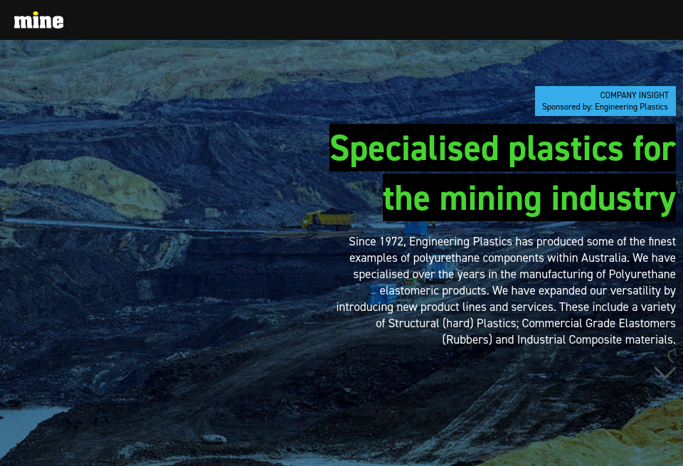 Engineering Plastics Company Insight - Mine Australia Magazine